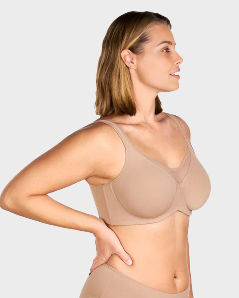Plus-Size Minimizer Bra, Unpadded, Full Coverage, Cooling Effect