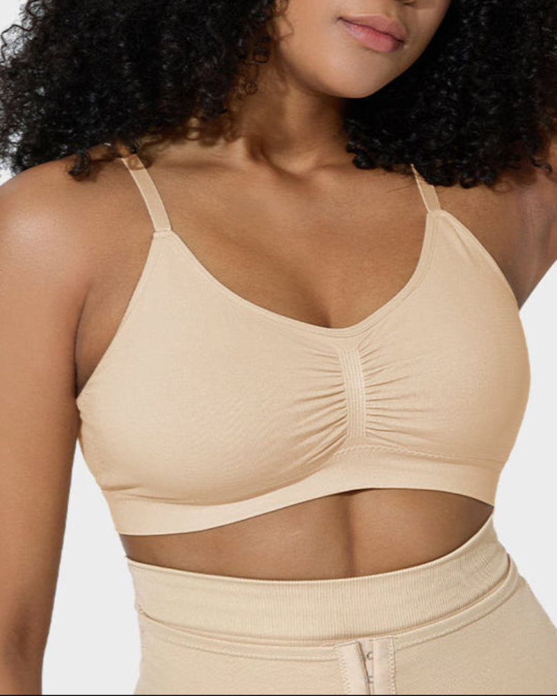 Women’s Full-Coverage Bra, Unpadded, Wireless, with Shaping Effect