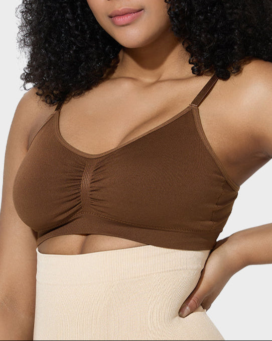 Women’s Full-Coverage Bra, Unpadded, Wireless, with Shaping Effect