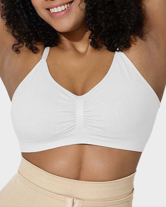 Women’s Full-Coverage Bra, Unpadded, Wireless, with Shaping Effect