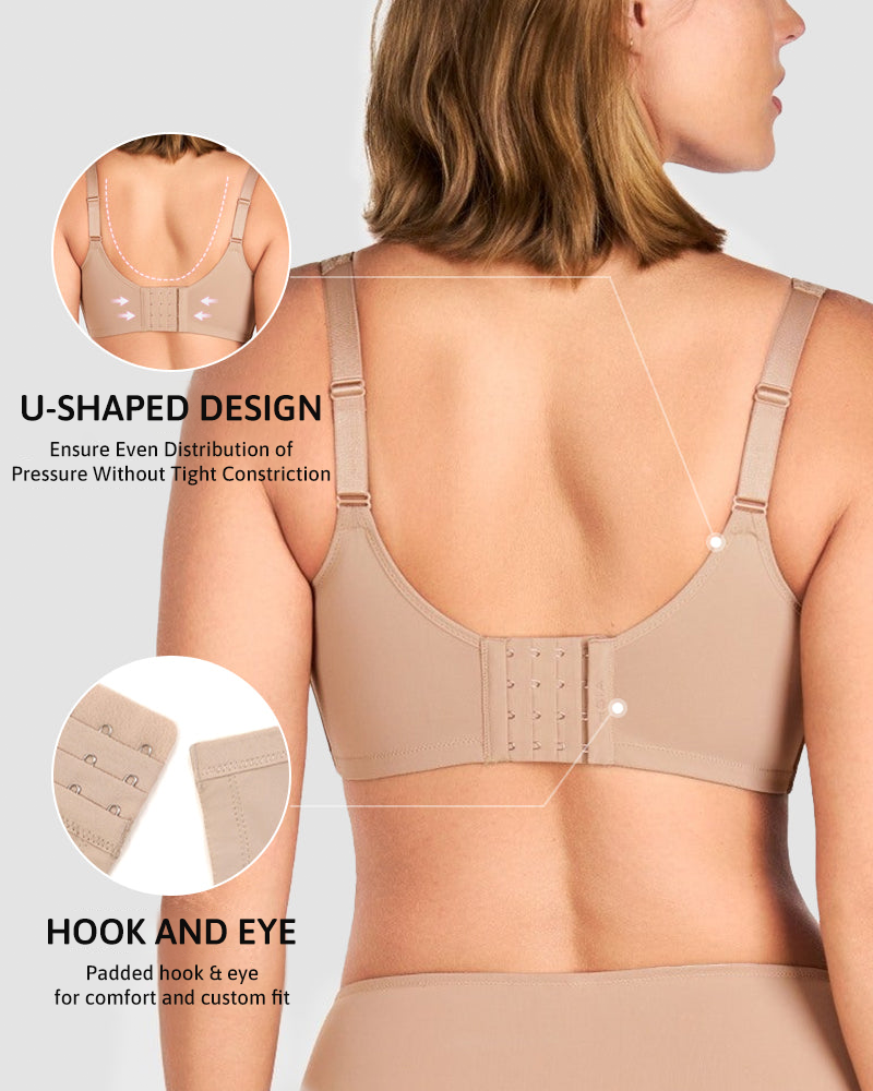 Plus-Size Minimizer Bra, Unpadded, Full Coverage, Cooling Effect