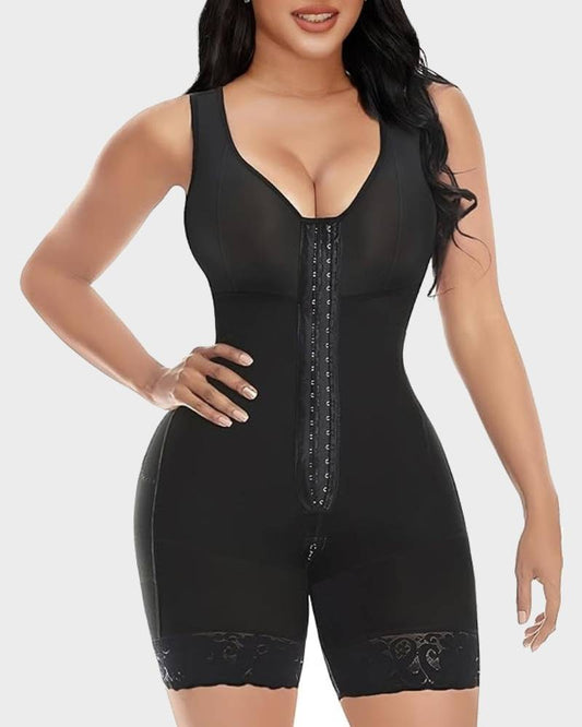 Post-Surgical Ultra-Compression Shapewear – Abdominal Control and Glute Enhancement with Crotch Zipper Closure