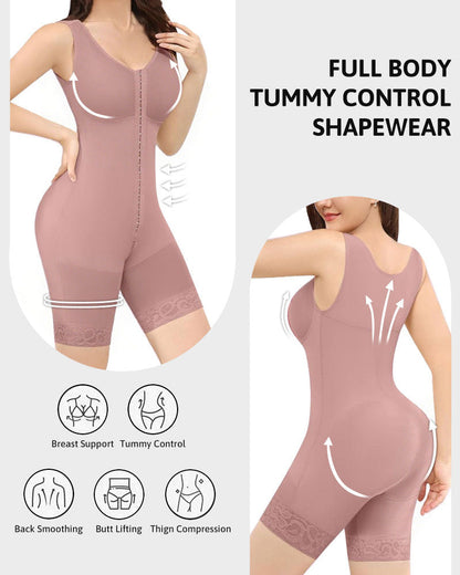 Post-Surgical Ultra-Compression Shapewear – Abdominal Control and Glute Enhancement with Crotch Zipper Closure