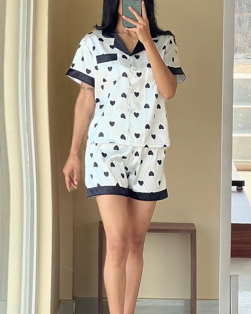 Silk Print Pajamas