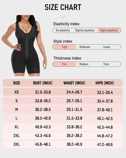 Post-Surgical Ultra-Compression Shapewear – Abdominal Control and Glute Enhancement with Crotch Zipper Closure