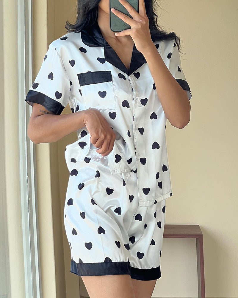 Silk Print Pajamas