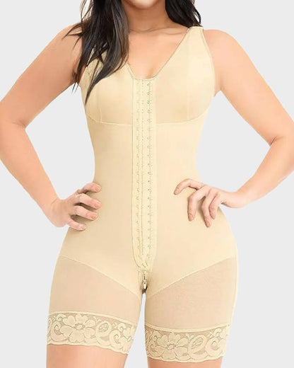 Post-Surgical Ultra-Compression Shapewear – Abdominal Control and Glute Enhancement with Crotch Zipper Closure