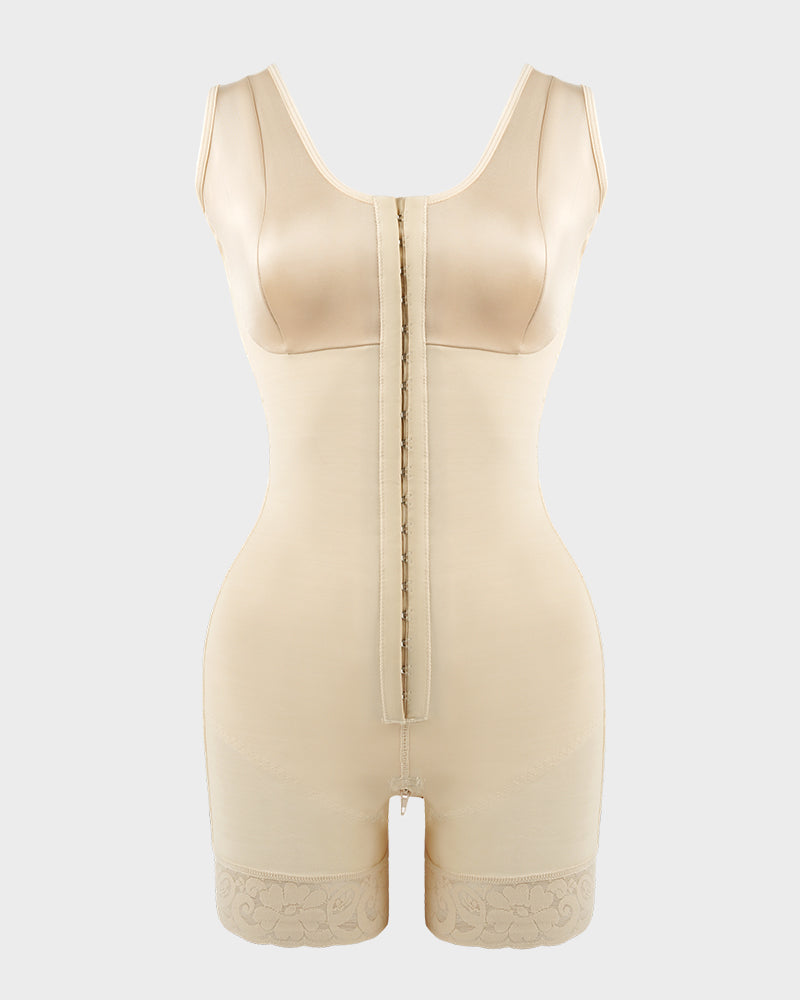 Post-Surgical Ultra-Compression Shapewear – Abdominal Control and Glute Enhancement with Crotch Zipper Closure