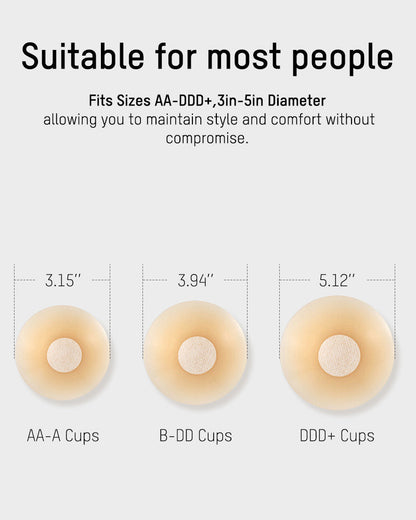 Seamless Non-Adhesive Nipple Covers (2 Pairs)
