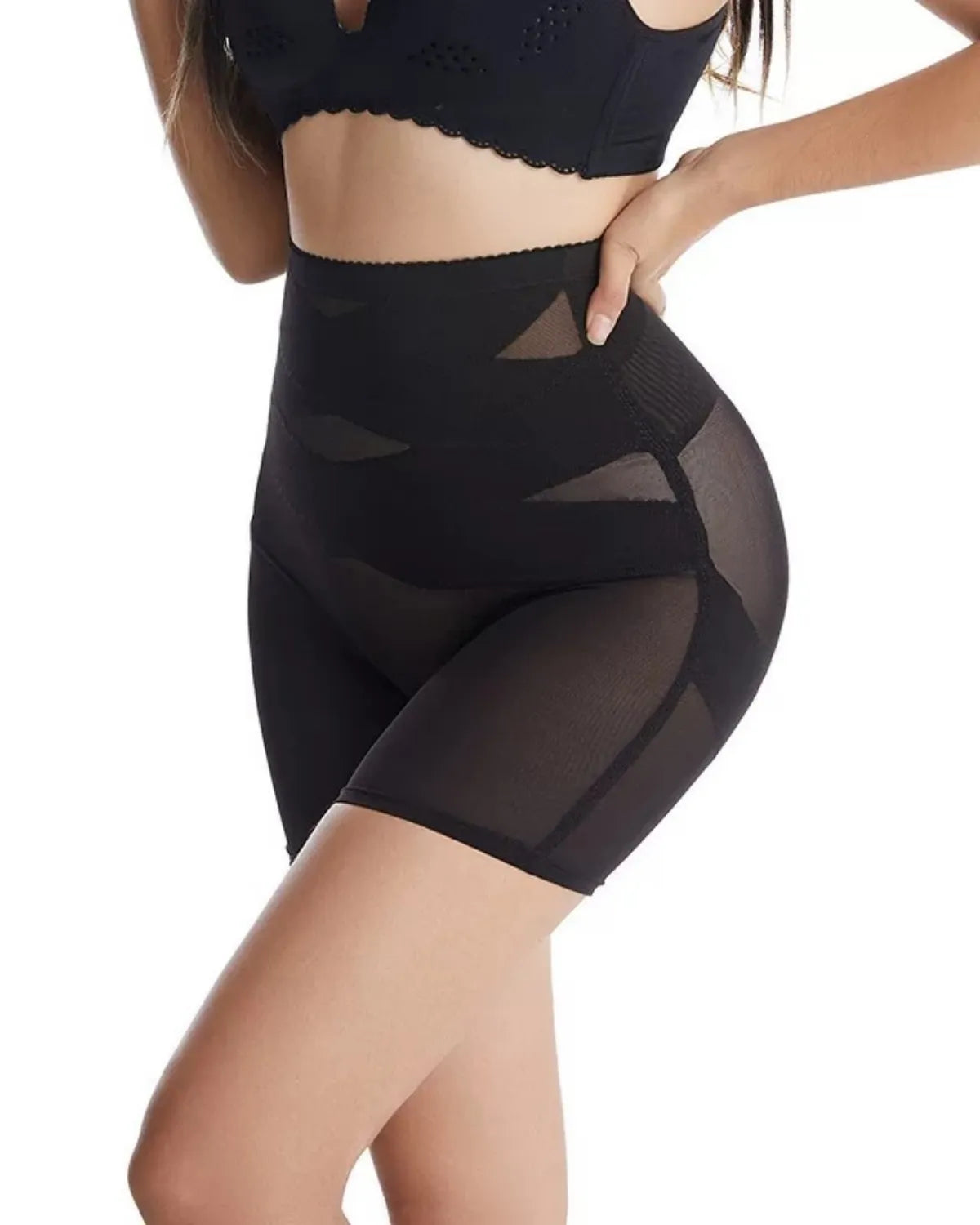 High-Waisted Tummy and Waist Shaping Shorts