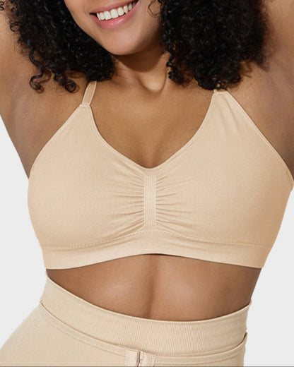 Women’s Full-Coverage Bra, Unpadded, Wireless, with Shaping Effect