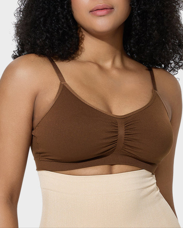Women’s Full-Coverage Bra, Unpadded, Wireless, with Shaping Effect