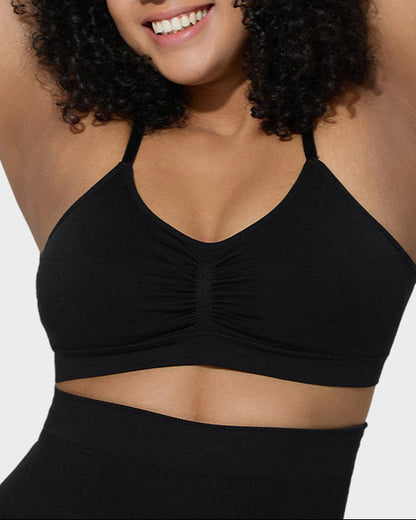 Women’s Full-Coverage Bra, Unpadded, Wireless, with Shaping Effect