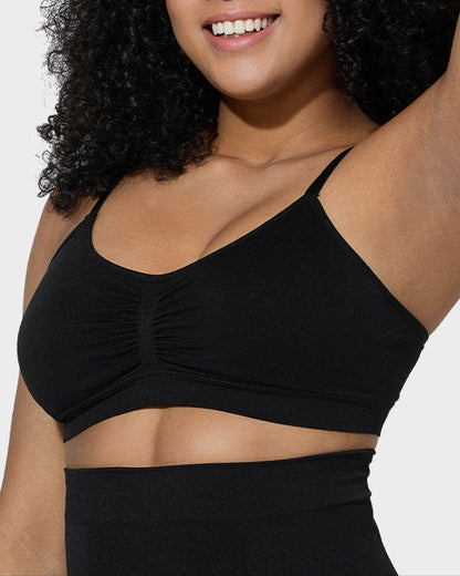Women’s Full-Coverage Bra, Unpadded, Wireless, with Shaping Effect
