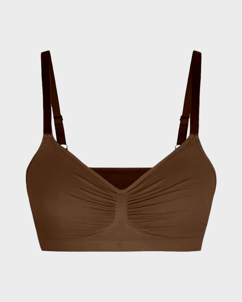 Women’s Full-Coverage Bra, Unpadded, Wireless, with Shaping Effect