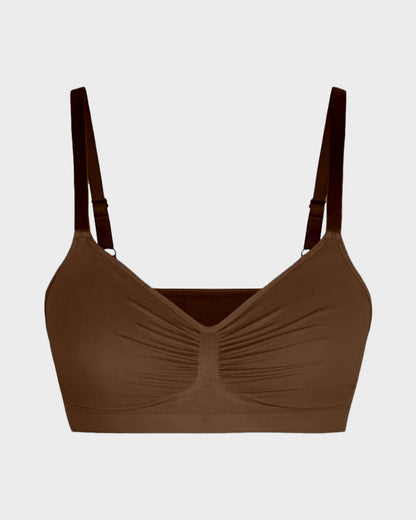Women’s Full-Coverage Bra, Unpadded, Wireless, with Shaping Effect