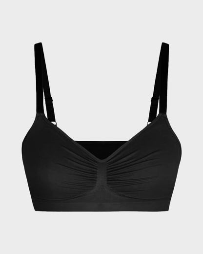 Women’s Full-Coverage Bra, Unpadded, Wireless, with Shaping Effect