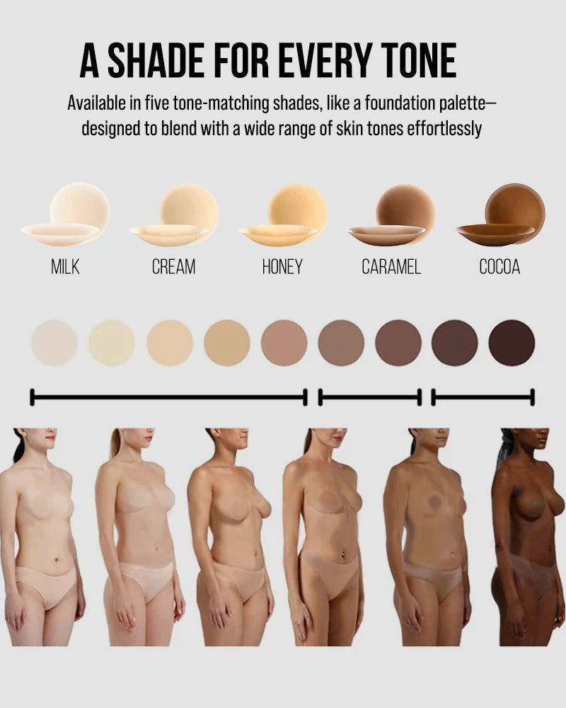 Seamless Non-Adhesive Nipple Covers (2 Pairs)